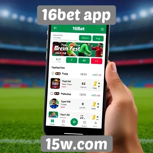 Avaliação da interface do 16bet app